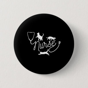 Nurse Cat Mum - Rn Nurse And Cat Lovers 6 Cm Round Badge