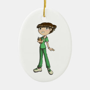 Nurse Ceramic Tree Decoration