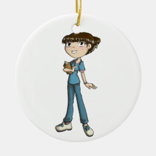 Nurse Ceramic Tree Decoration