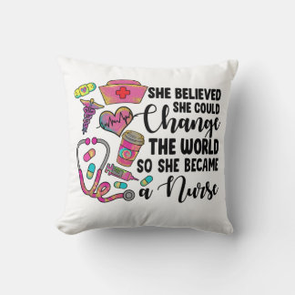 Nurse Change the World Cushion