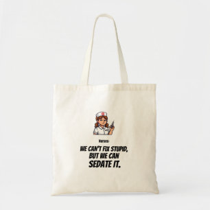 Nurse Character Tote Bag Healthcare Worker Gift