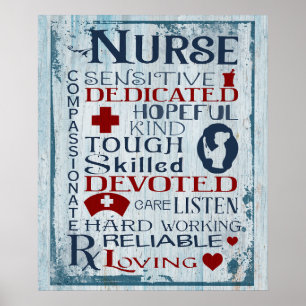 Nurse Characteristicsa Inspirational Motivational Poster