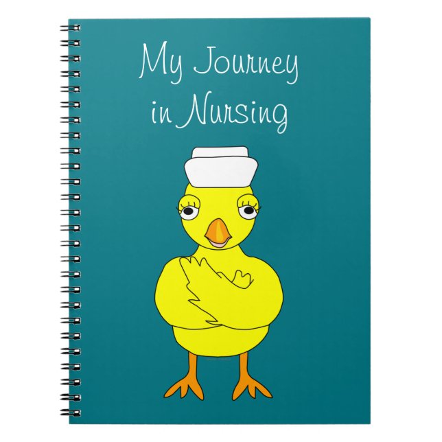 Nurse Chick Arms Folded Notebook (Front)