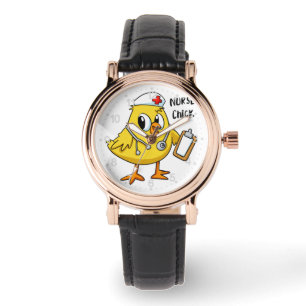 Nurse chick cartoon   choose background colour watch