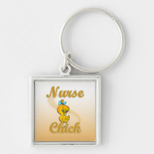 Nurse Chick Key Ring
