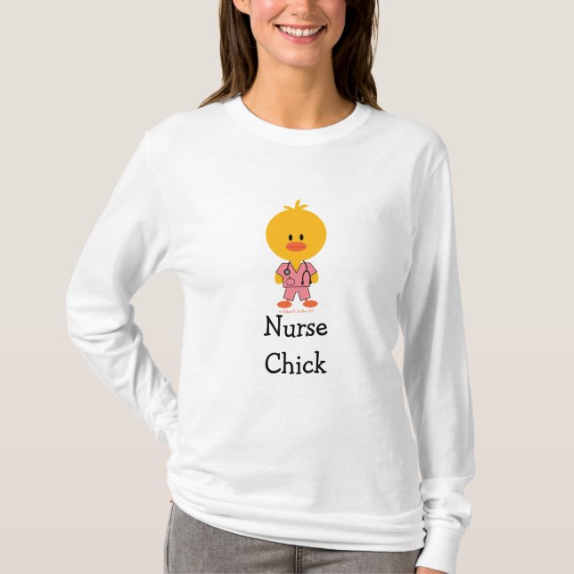 Nurse Chick Long Sleeve Tee (Front)