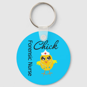 Nurse Chick v1 Forensic Nurse Key Ring