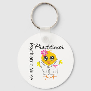 Nurse Chick v2 Psychiatric Nurse Practitioner Key Ring