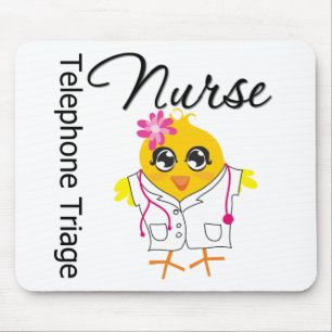 Nurse Chick v2 Telephone Triage Nurse Mouse Mat