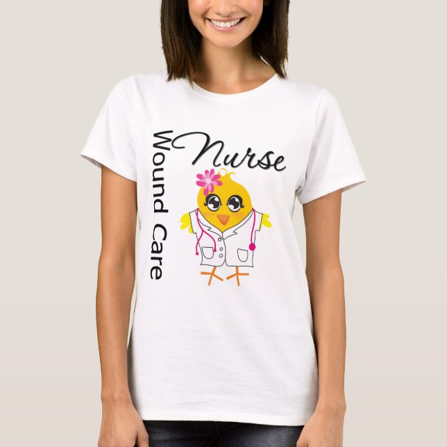 Nurse Chick v2 Wound Care Nurse T-Shirt (Front)