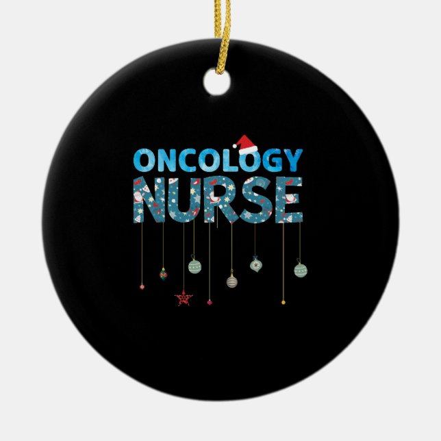 Nurse Christmas Ceramic Tree Decoration (Front)