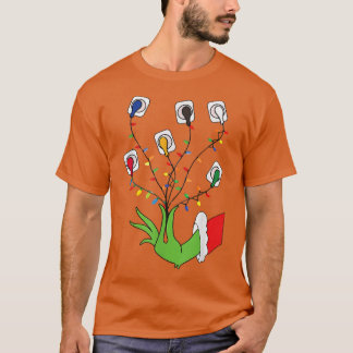 nurse christmas christmas lights ekg leads cheat f T-Shirt