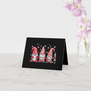 Nurse Christmas Gnomes Cute Xmas Scrub Card