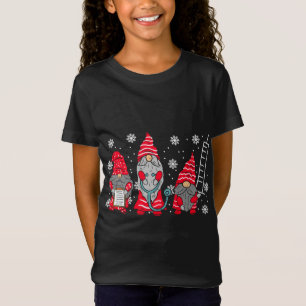 Nurse Christmas Gnomes Cute Xmas Scrub T-Shirt