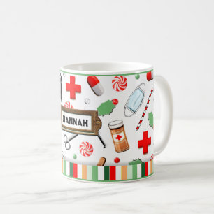 Nurse Christmas Holiday Gift Coffee Mug