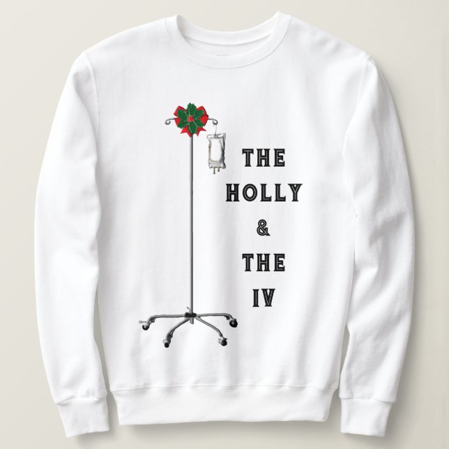 Nurse Christmas Holiday Sweatshirt (Design Front)