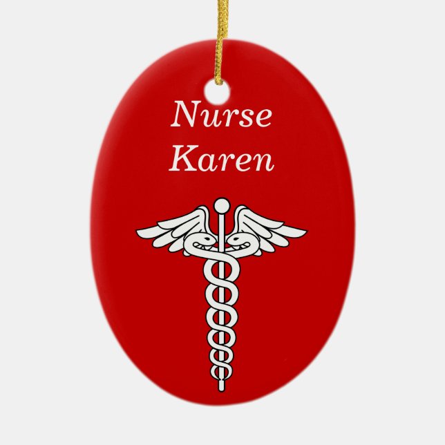 Nurse Christmas Ornament (Front)