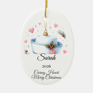 Nurse Christmas Ornament Cap Personalised