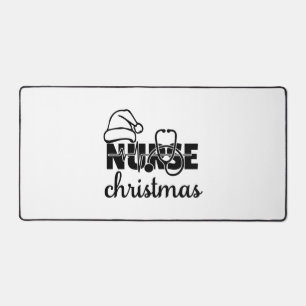 Nurse Christmas PNG Desk Mat