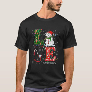 Nurse Christmas Santa Reindeer Love Correctional N T-Shirt