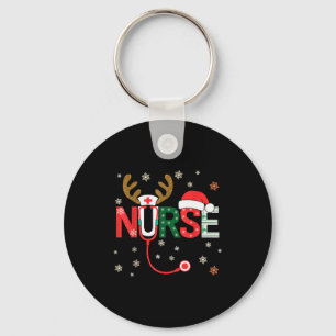 Nurse Christmas Stethoscope Nurses Xmas Key Ring