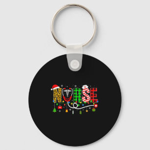 Nurse Christmas Stethoscope Nurses Xmas Pajamas Gi Key Ring