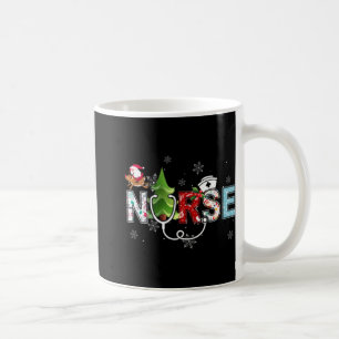 Nurse Christmas Stethoscope Nurses Xmas Pajamas Pj Coffee Mug
