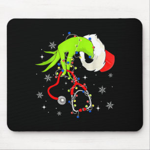 Nurse Christmas Stethoscope Nurses Xmas Pajamas Sa Mouse Mat