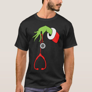 Nurse Christmas Stethoscope Nurses Xmas Pyjamas Pj T-Shirt