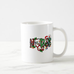 Nurse Christmas Stethoscope Nurses Xmas Scrub Top Coffee Mug