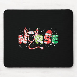 Nurse christmas stethoscope nurses xmas scrub top mouse mat