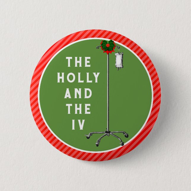 Nurse Christmas Stocking Stuffers 6 Cm Round Badge (Front)