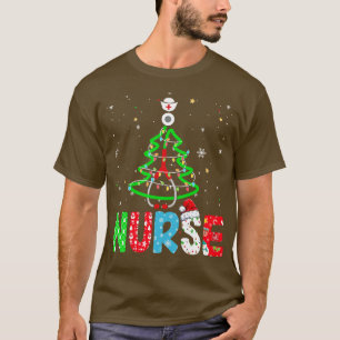 Nurse Christmas Tree Stethoscope RN LPN Nursing Xm T-Shirt