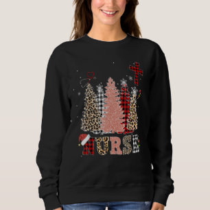 Nurse Christmas Tree Stethoscope RN LPN Scrub Nurs Sweatshirt