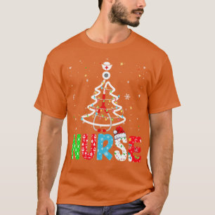 Nurse Christmas Tree Xmas Stethoscope RN LPN Nursi T-Shirt