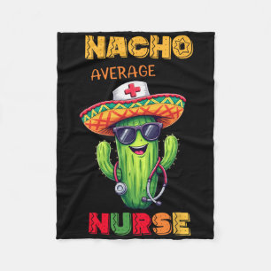 Nurse Cinco De Mayo Fiesta Mexican Nursing Taco Nu Fleece Blanket