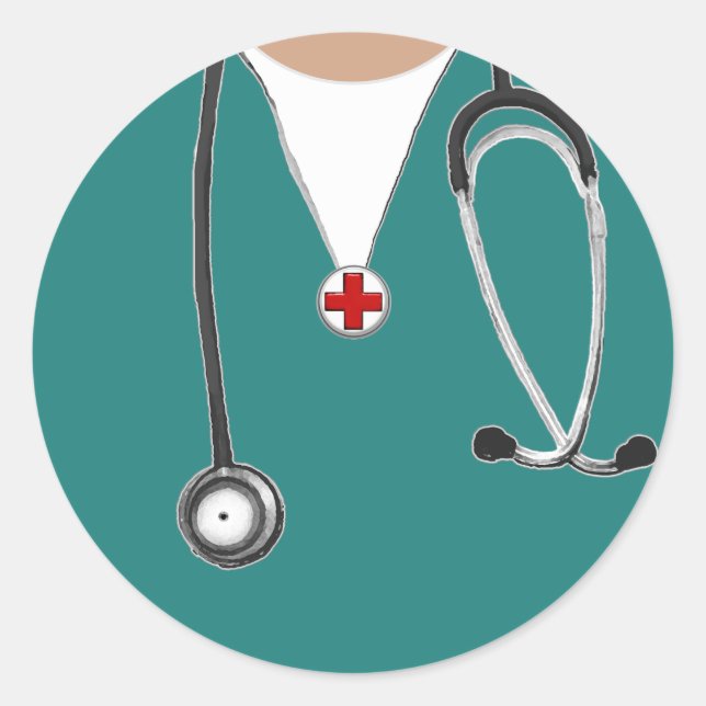 Nurse Classic Round Sticker (Front)