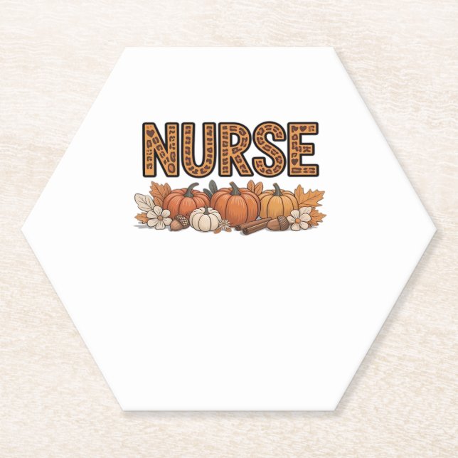 NURSE Classic T-Shirt Paper Coaster (Front)