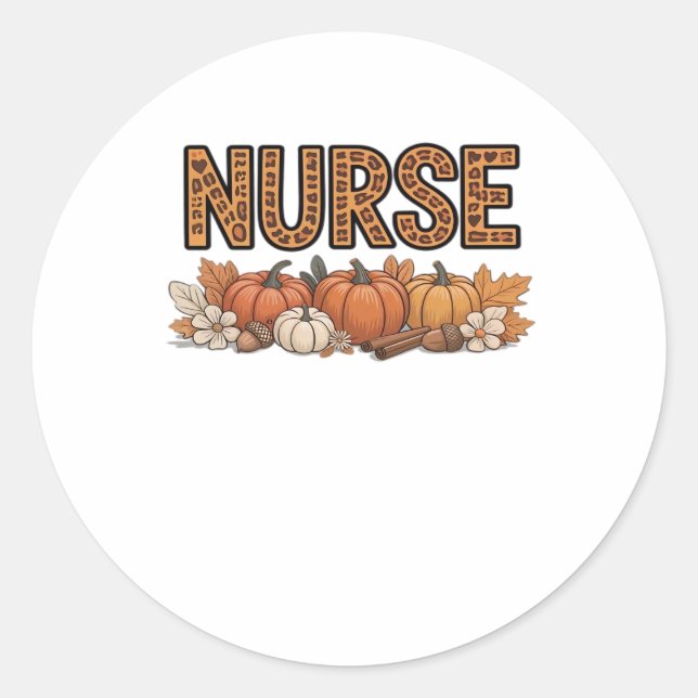 NURSE Classic T-Shirt Round Sticker (Front)