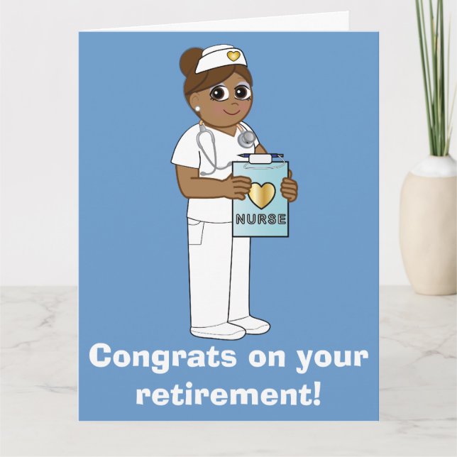 Nurse: Congratulations on Your Retirement Card (Front)