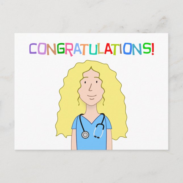 Nurse Congratulations Postcard (Front)