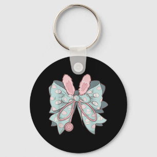 Nurse Coquette Bow Easter Bunny Eggs Ear Nursing D Key Ring