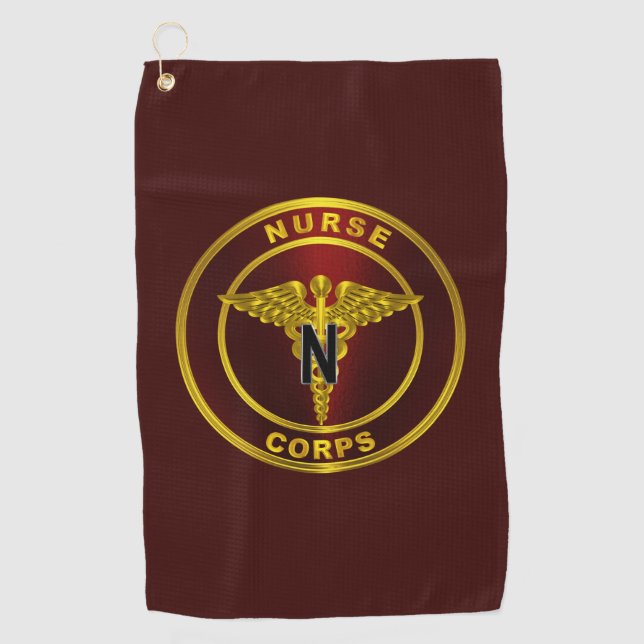 Nurse Corps Golf Towel (Front)