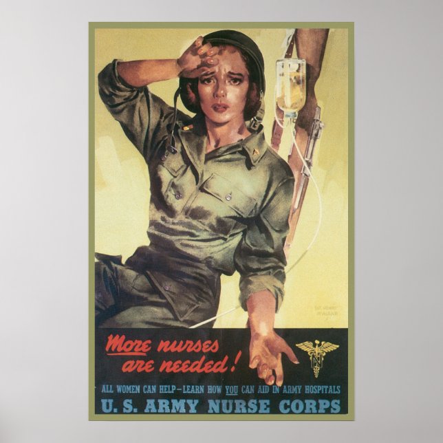 Nurse Corps Retro Poster (Front)