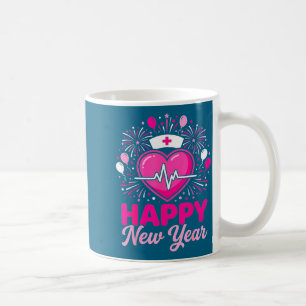 Nurse Crew Heartbeat Nye Countdown Party Year Happ Coffee Mug