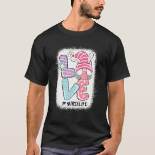 Nurse Cute Gnome Bunny Love Easter Day Christians T-Shirt