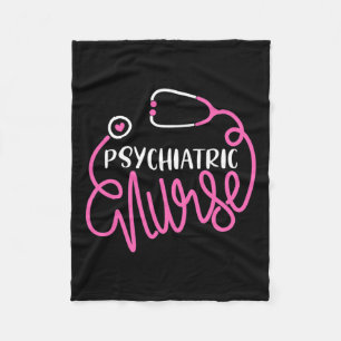 Nurse -cute Rn Mental Health Nursing Psych Nurse  Fleece Blanket