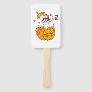 Nurse Dabbing Halloween T-Shirt Pumpkin Dab Gift Hand Fan