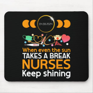 Nurse Daily Tasks Vs Total Solar Eclipse Phases 20 Mouse Mat
