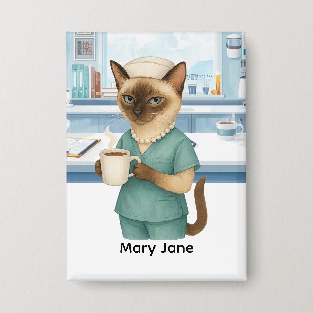 Nurse Daly life Coffee First for cat lovers (Front)